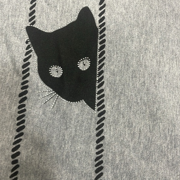 Frank Lyman design collection cat sweater M NWOT - Picture 7 of 15